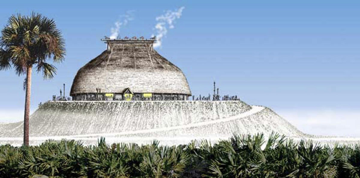 The fish surplus stored in watercourts likely enabled the Calusa to complete large-scale construction projects. The largest watercourt was built during a key construction phase of the king's manor on Mound Key. The Spanish recorded the manor as capable of holding 2,000 people.
Credit: Merald Clark/Florida Museum