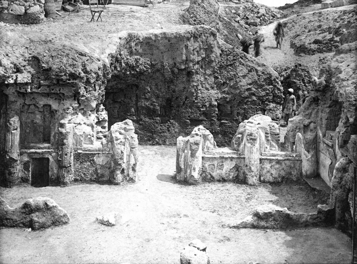 The Shatby Hypogeum A courtyeard upon its discovery.