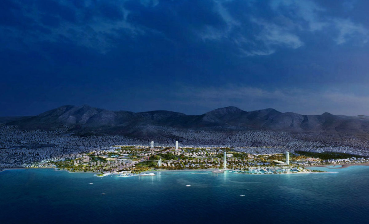 The Hellenikon-Agios Kosmas Metropolitan Area is located between Hymettus and the Saronic Gulf (photo: Lamda Development).
