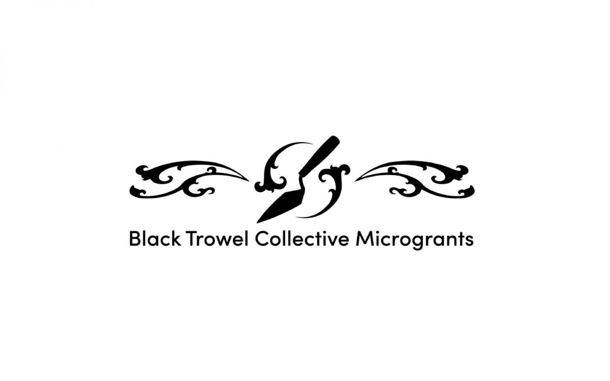Black Trowel Collective Microgrants logo.