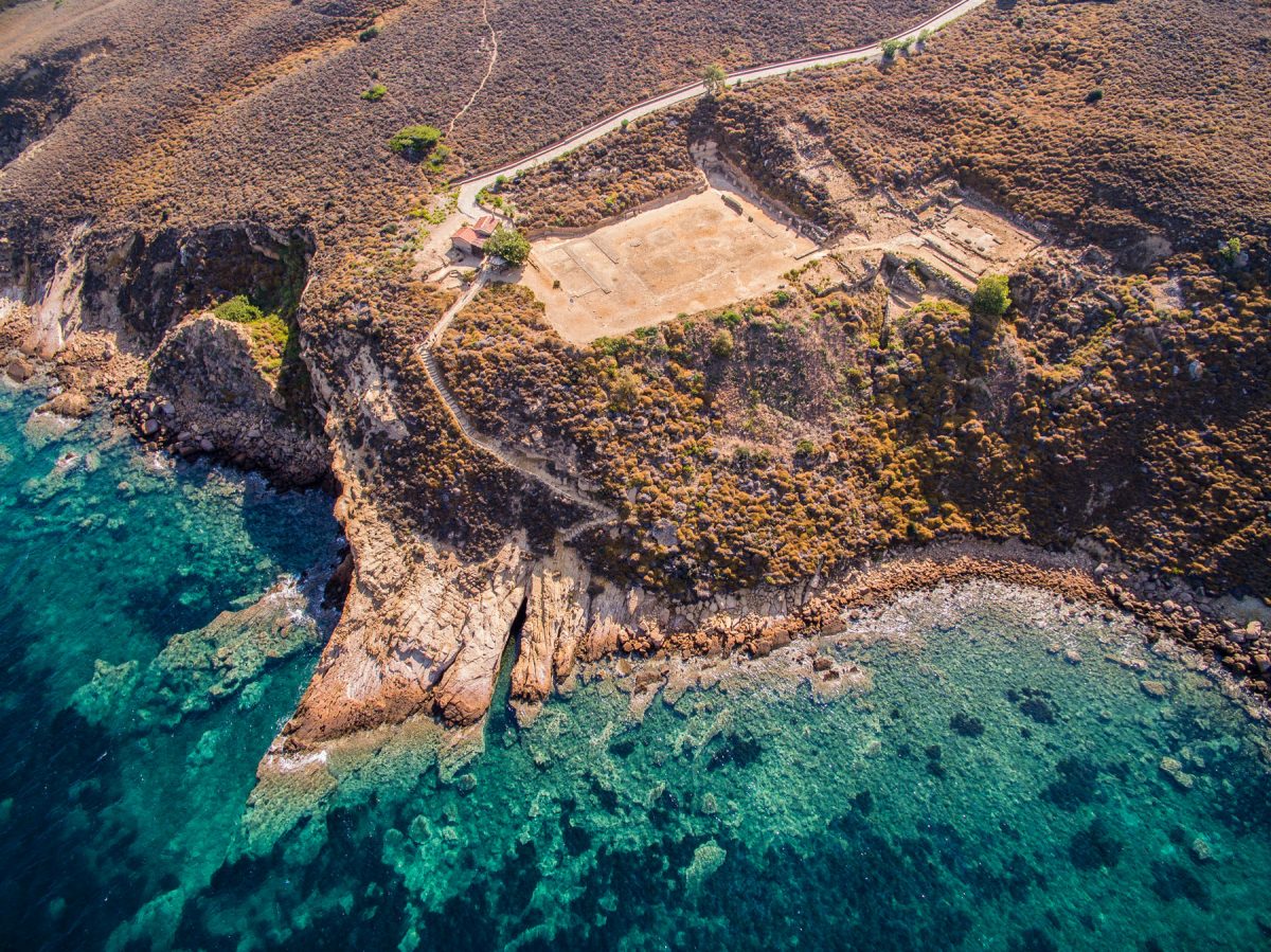 The sanctuary of the Kaveiroi before the start of configuration and enhancement work on the site (photo: Athens and Macedonia News Agency)
