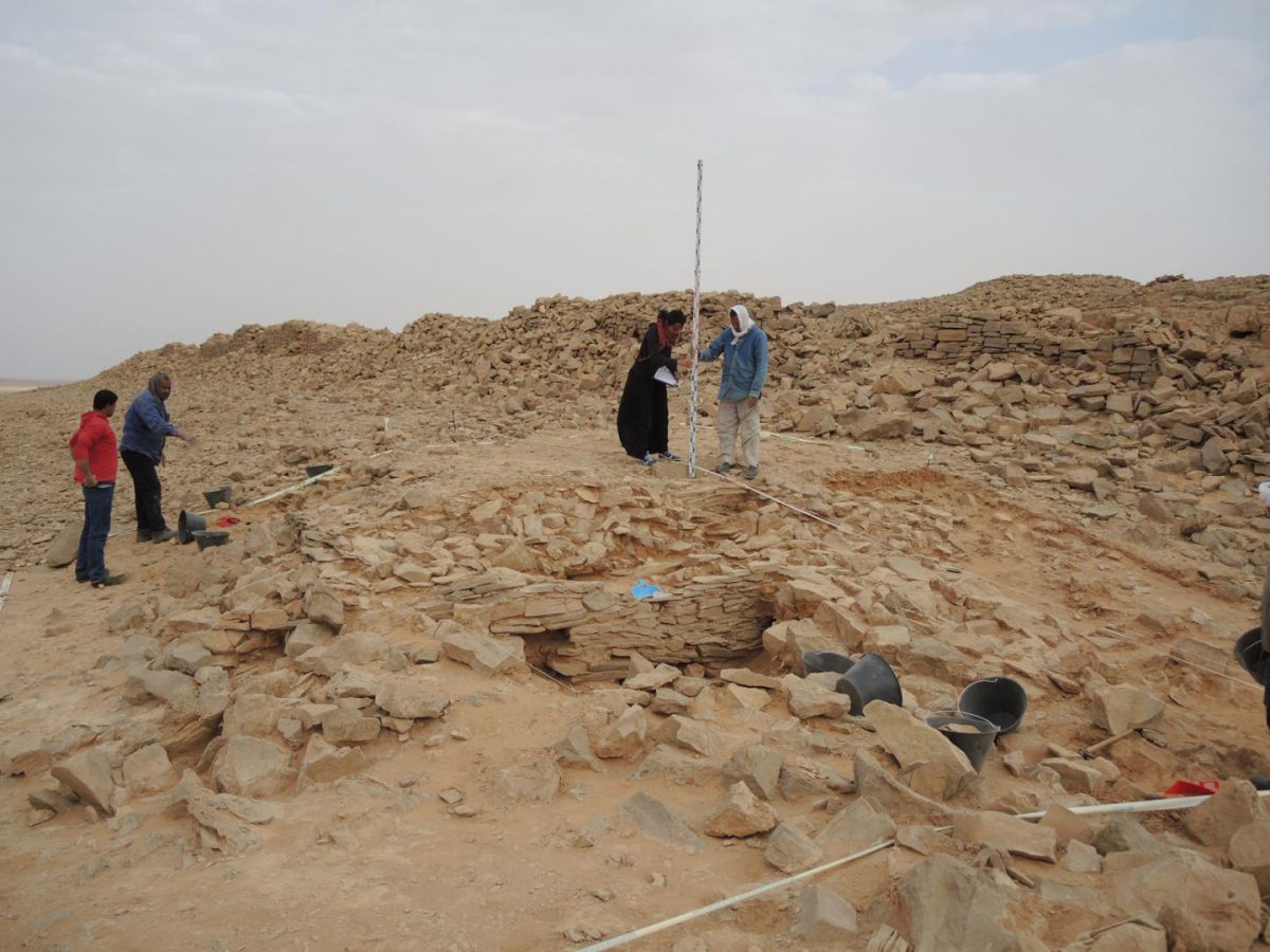 The platform during excavation. Credit: © MADAJ