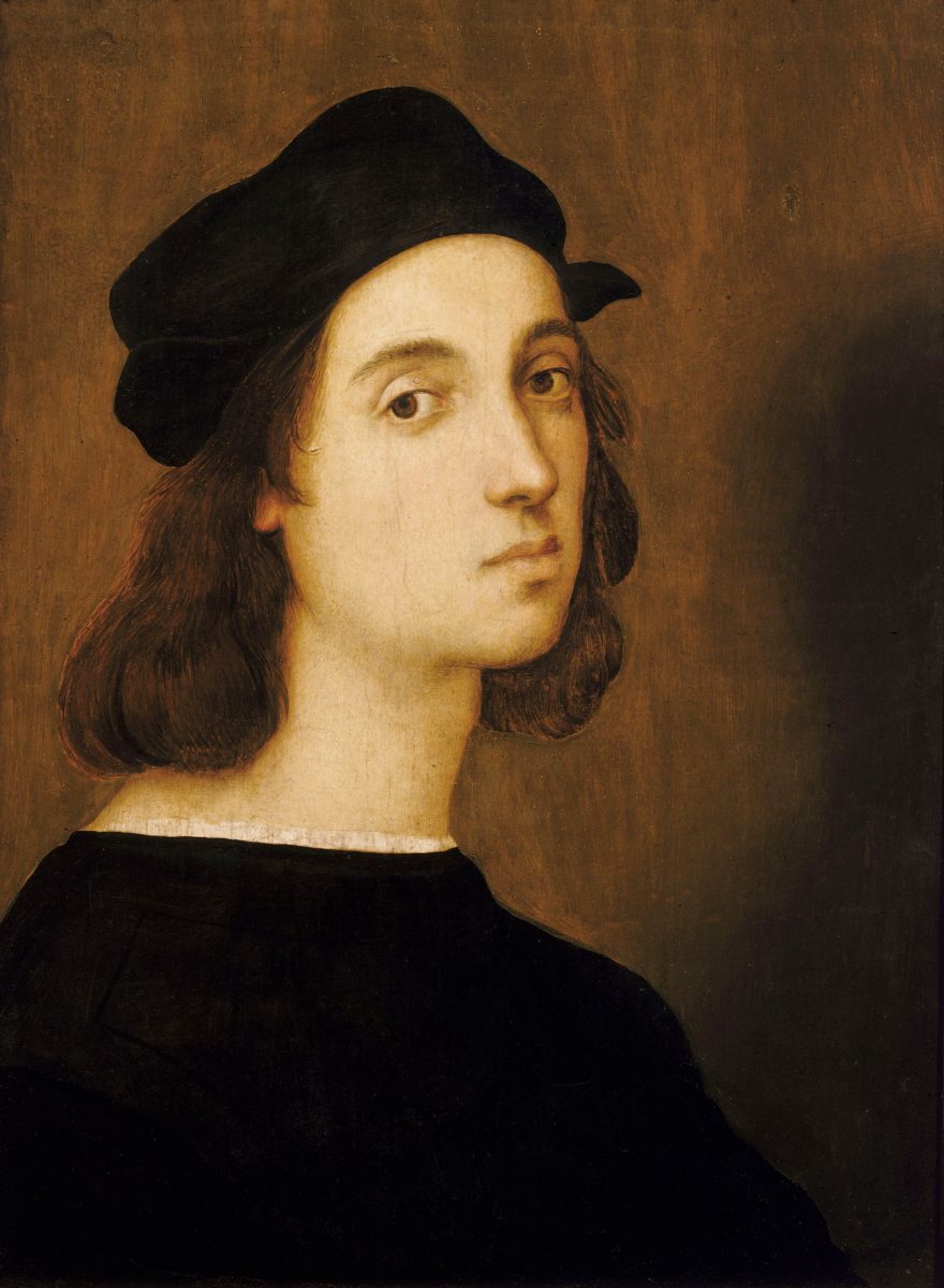 Self portrait of Raphael circa 1506, Uffizi Gallery, Florence (photo: Wikipedia). 
