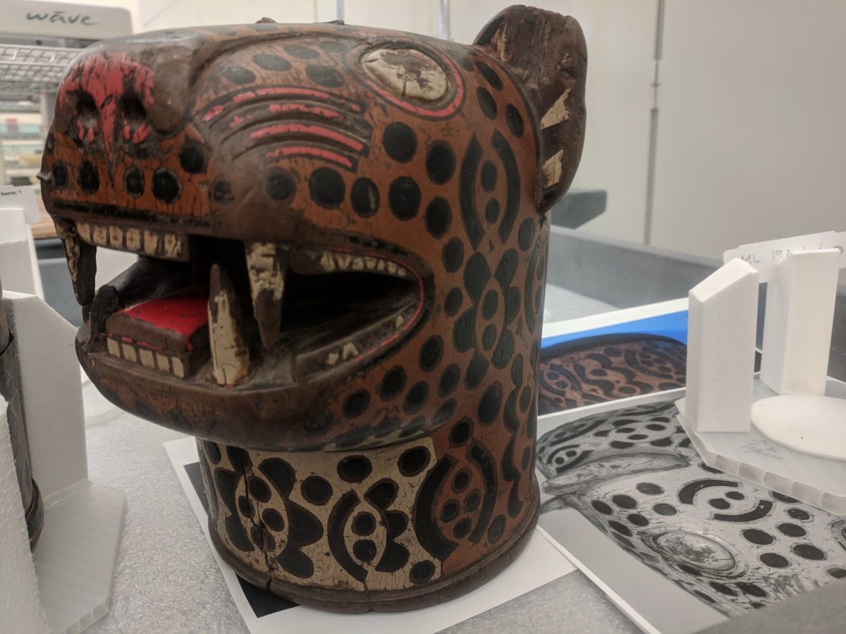 A qero from the collection of the Smithsonian National Museum of the American Indian. Credit: Alyson Thibodeau