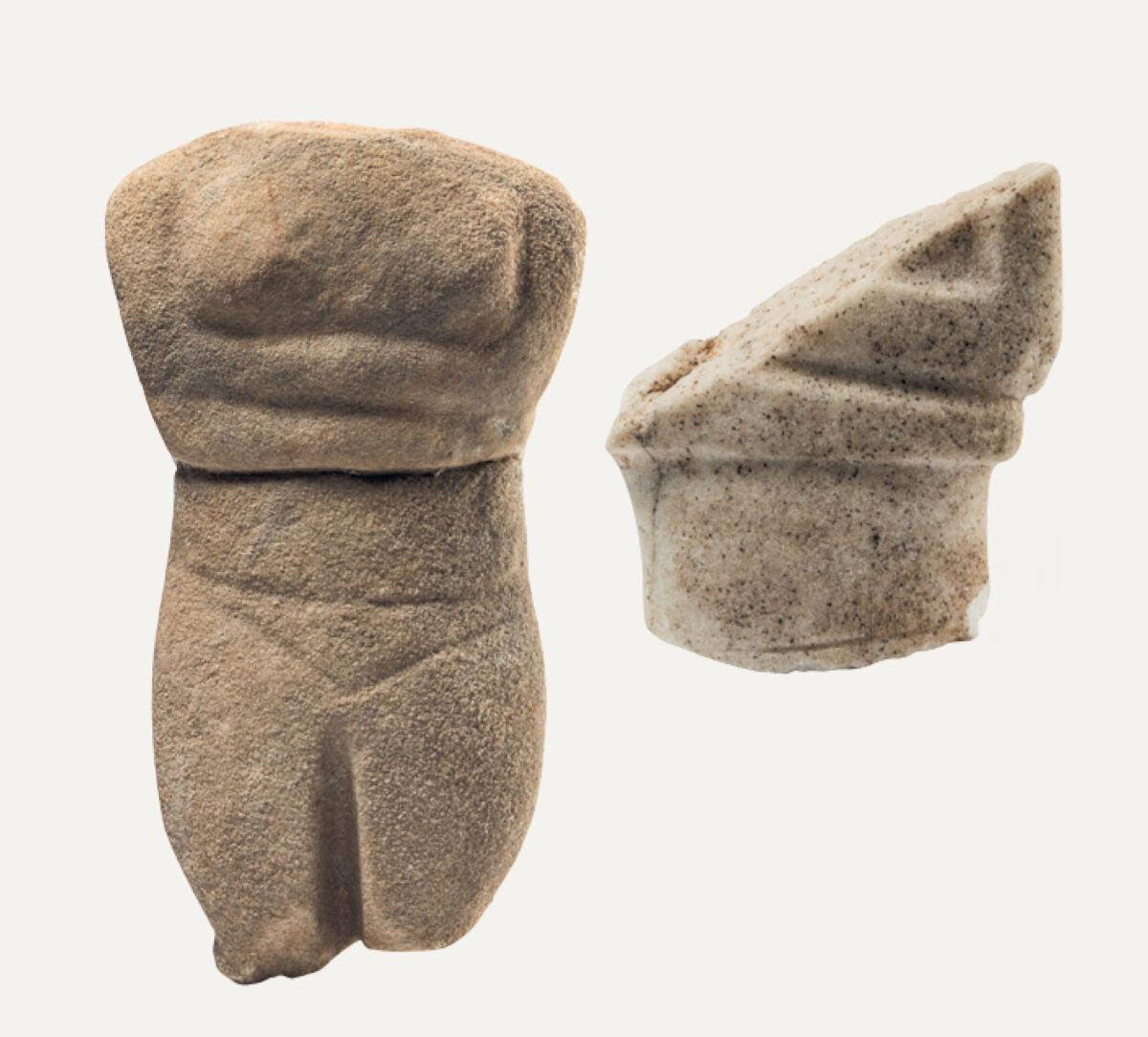 Fragment of a figurine of the Spedos variety, 2800-2300 BC. Museum of Cycladic Art.