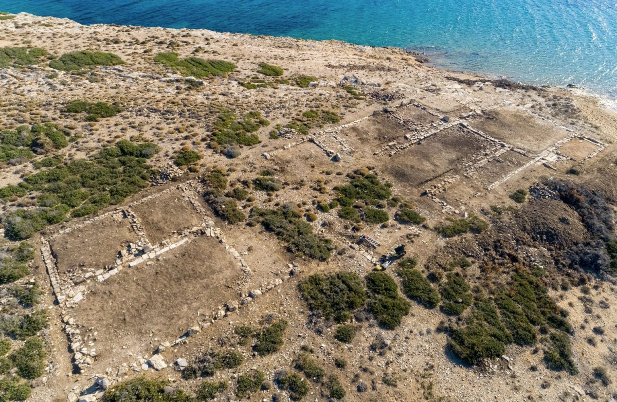 Aerial photograph of Buildings Ετ, Γτ and Δτ.  (Photo: Ministry of Culture) 