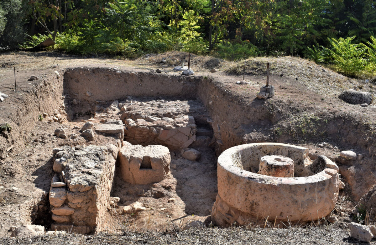 The olive press (photo: Ephorate of Antiquities of East Attica)