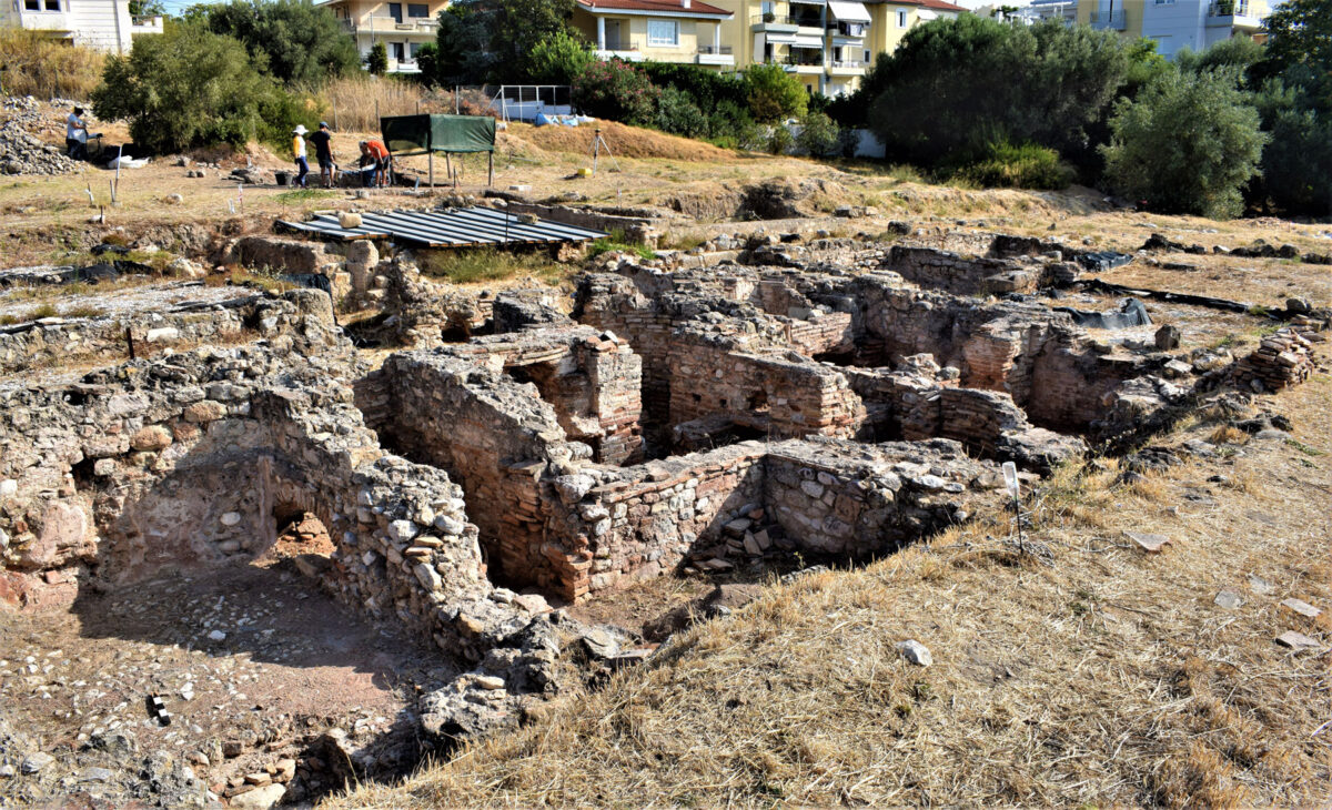 The central section of the Balneum (photo: Ephorate of Antiquities of East Attica) 