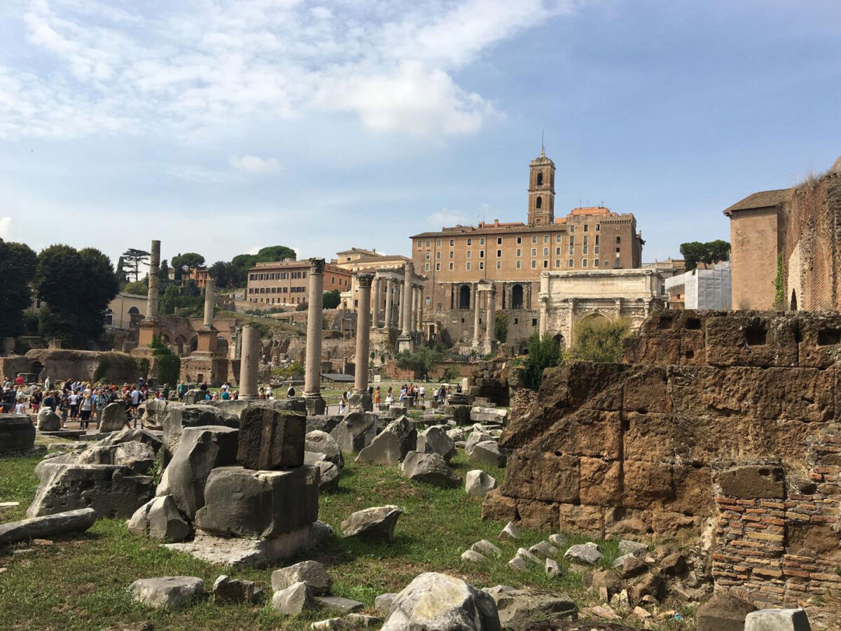 The ruins of the Roman Forum, once a site of a representational government. Credit: Linda Nicholas, Field Museum