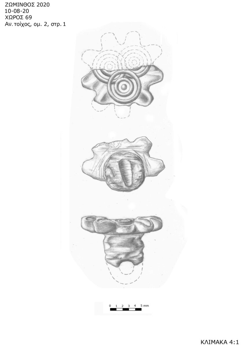 Design of the flower shaped seal discovered in Zominthos (photo: MOCAS).