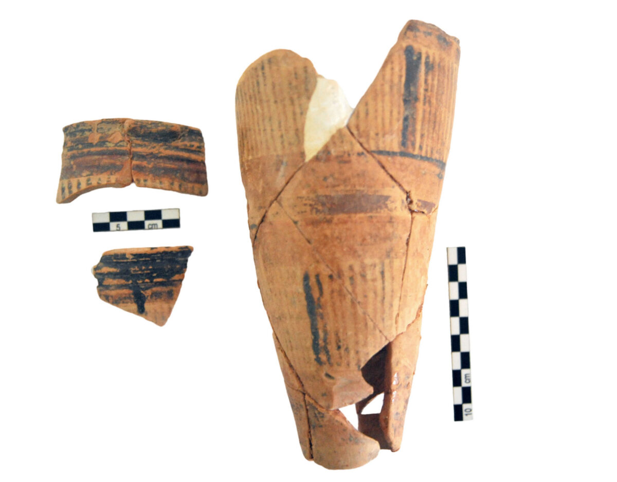 Vessels discovered at Zominthos (photo: MOCAS).