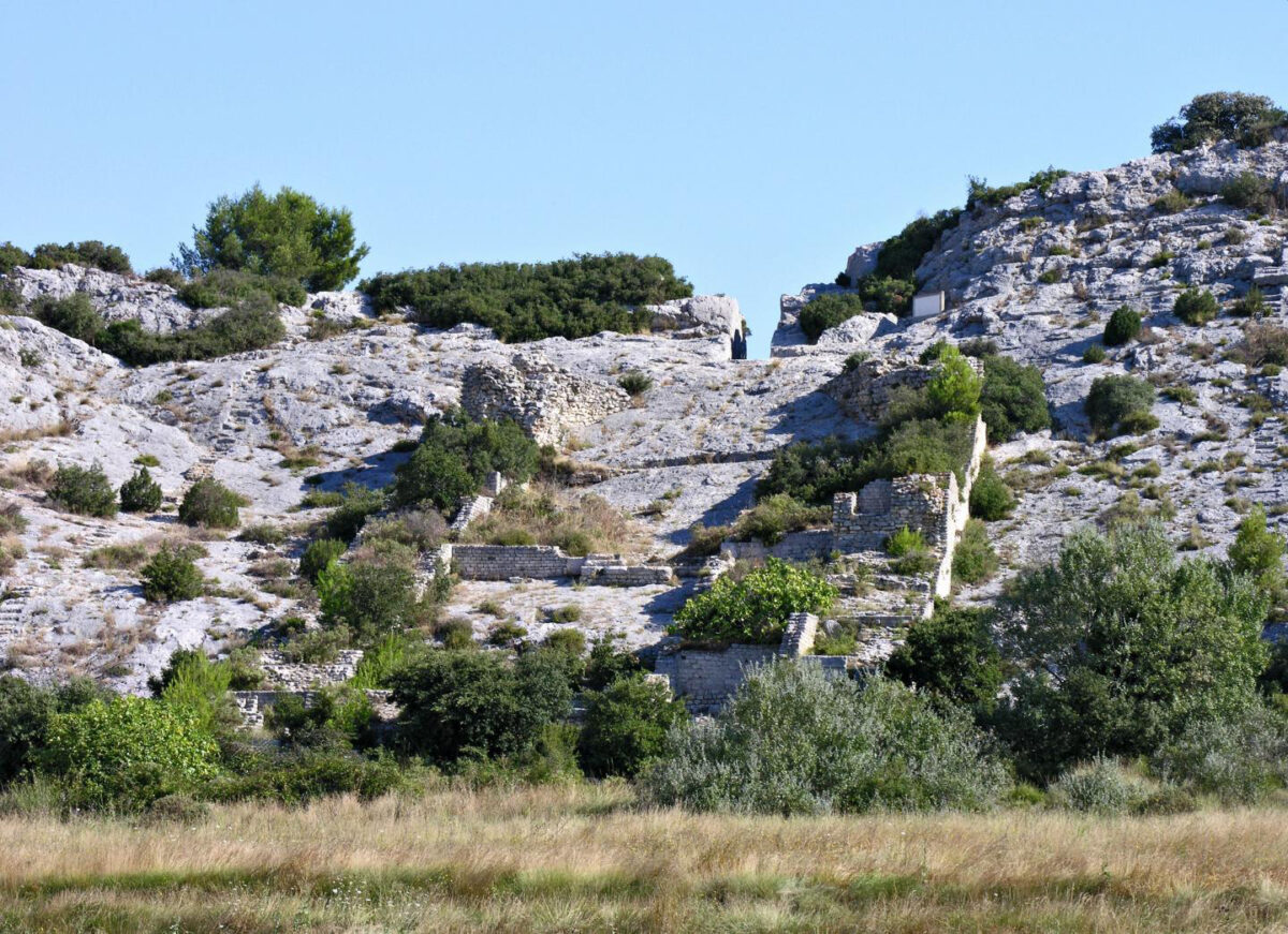 View of the ruins of the Barbegal mill complex in 2018. Credit : photo/©: Robert Fabre, Saint Etienne du Grès, France