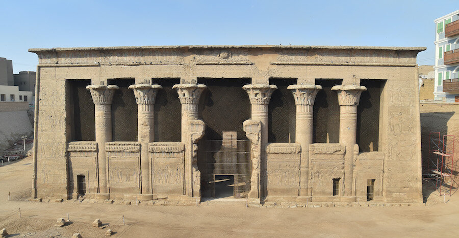 The temple of Esna, seen from the east (spring 2019). Credit: Ahmed Amin