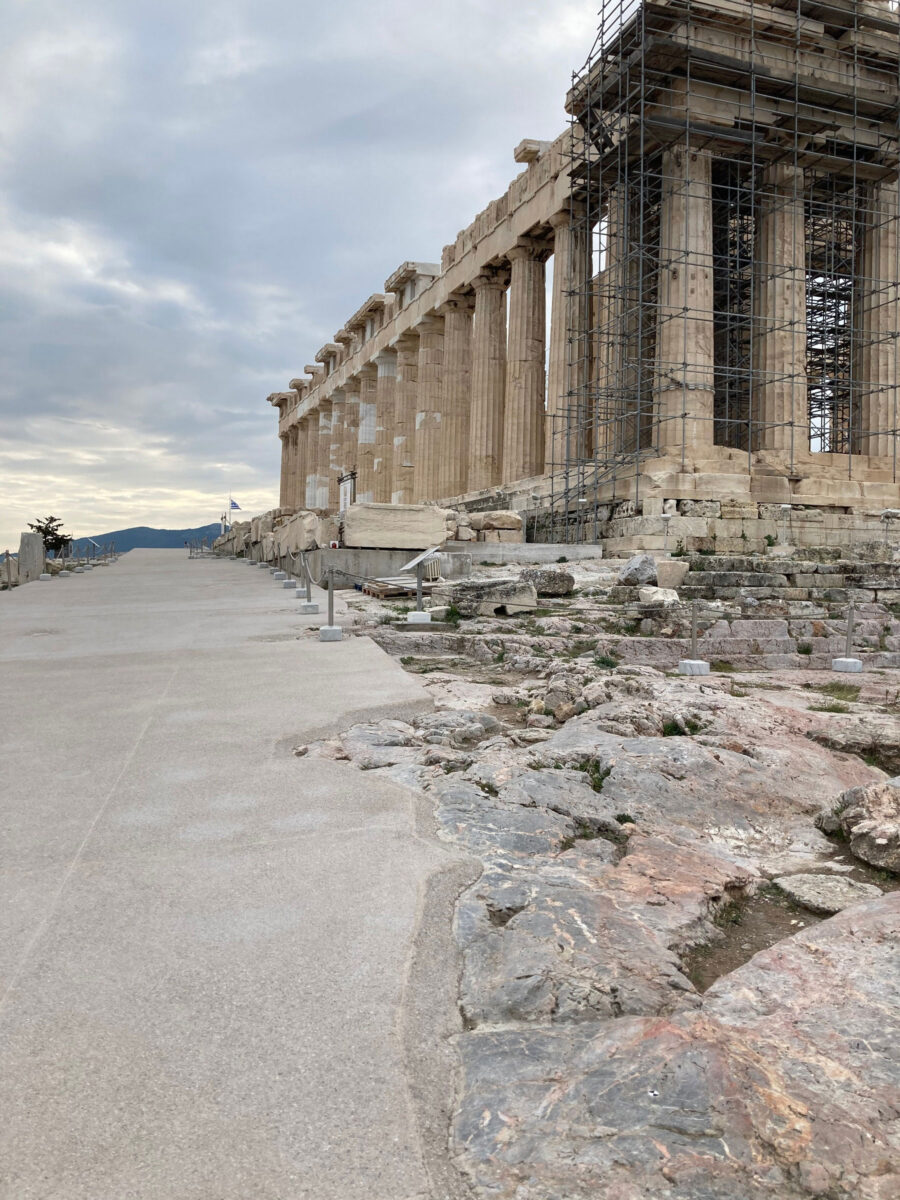 The new route next to the Parthenon (photo: MOCAS)