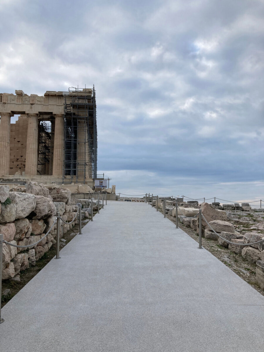 The route towards the Acropolis for people with disabilities (photo : MOCAS)
