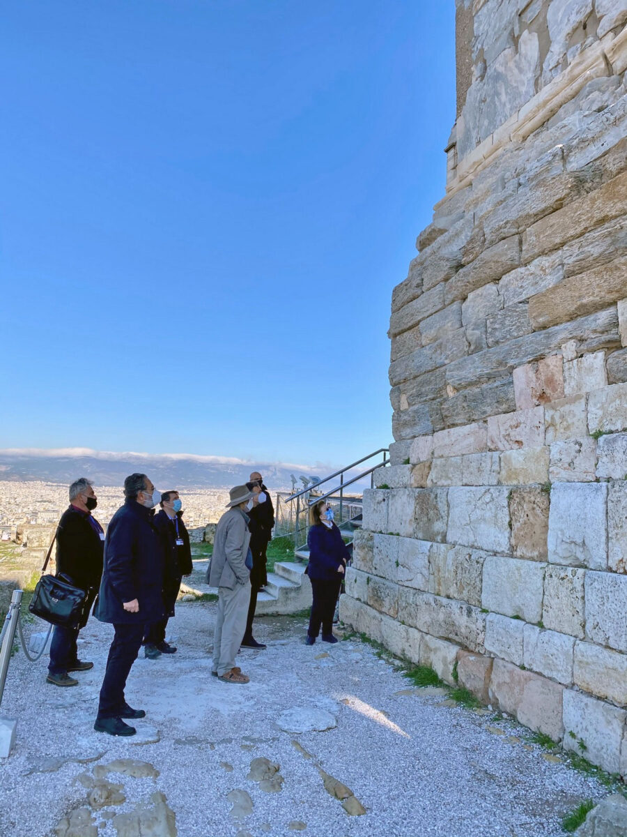 The Minister requested that all immediate rescue measures be taken for the monument, but also to promptly start a comprehensive study for its protection (photo: MOCAS)