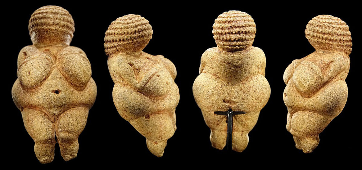 Venus of Willendorf as shown at the Naturhistorisches Museum in Vienna, Austria, in January 2020. Own work by uploader, https://bjornfree.com/travel/galleries/. 
Bjørn Christian Tørrissen
