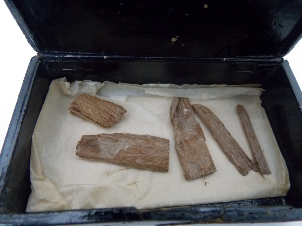 Wood fragments. Photo credit: University of Aberdeen.