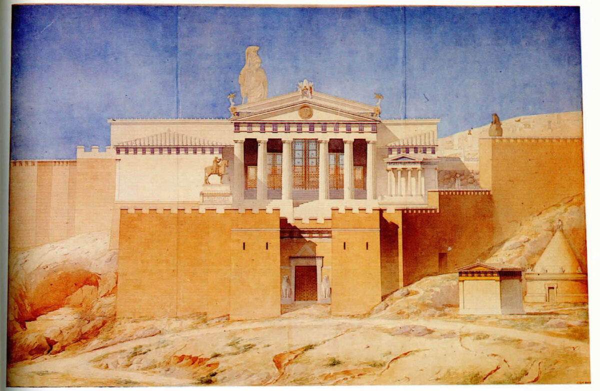 The west entrance to the Acropolis (image source: MOCAS) 