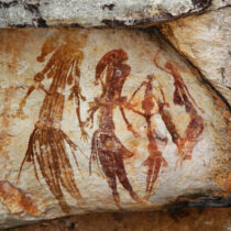 Australia’s oldest known intact Aboriginal rock painting is a kangaroo