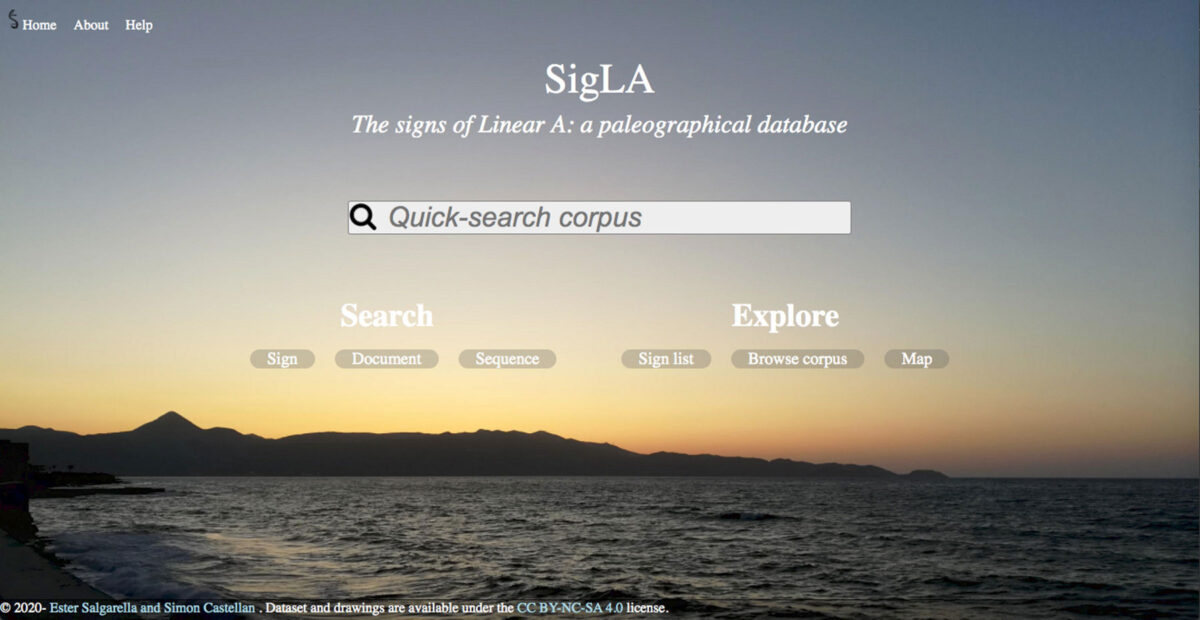 The open access database SigLA (photo: AMNA)   