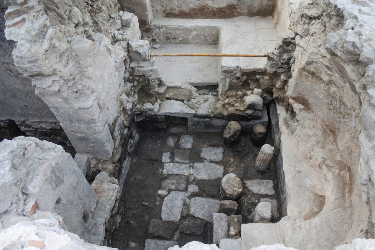 16th century Ottoman bath house in the Kato Kastro, Mytilene (photo: MOCAS)  