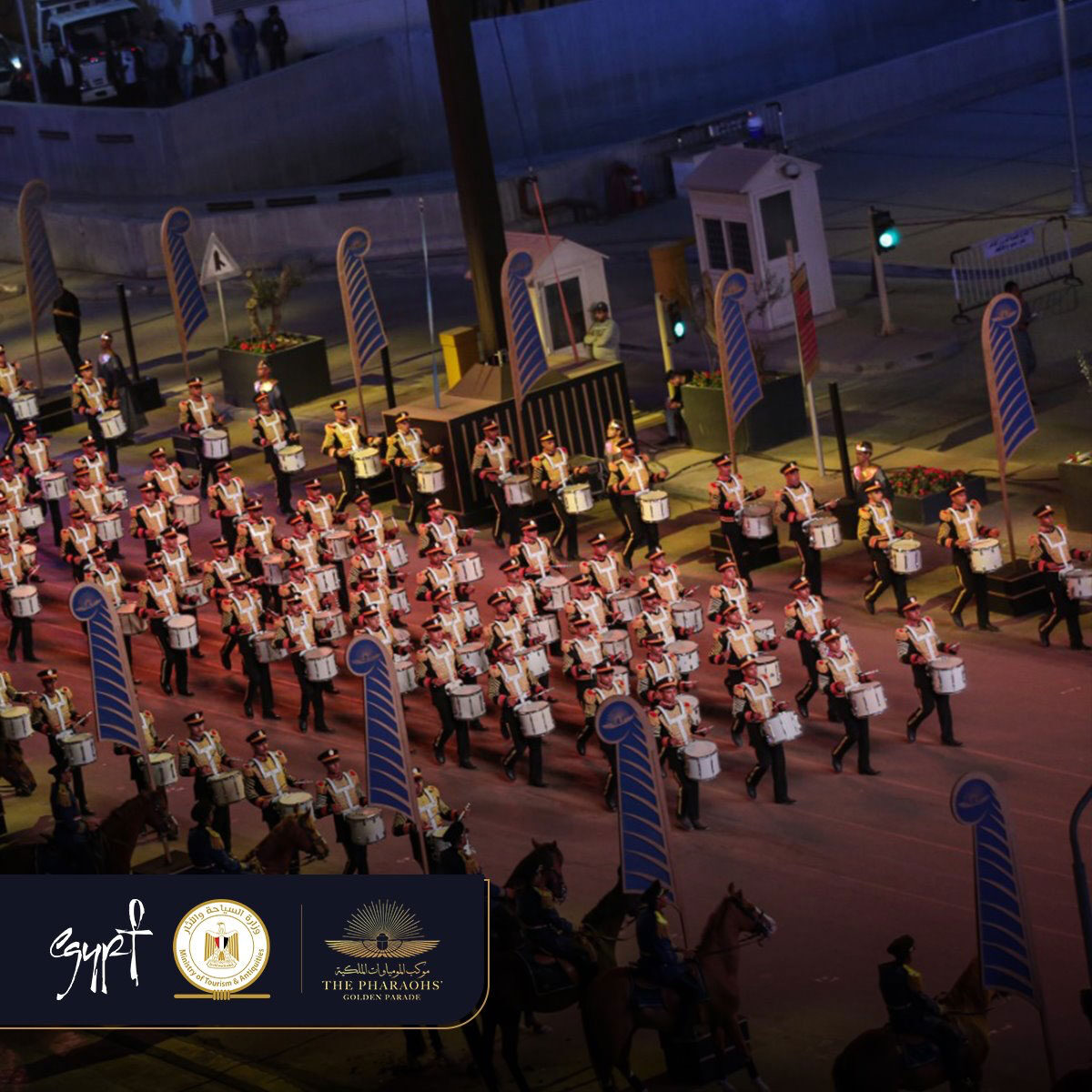 Snapshot from the Golden Parade of the Pharaohs. Credit: Ministry of Tourism and Antiquities of Egypt