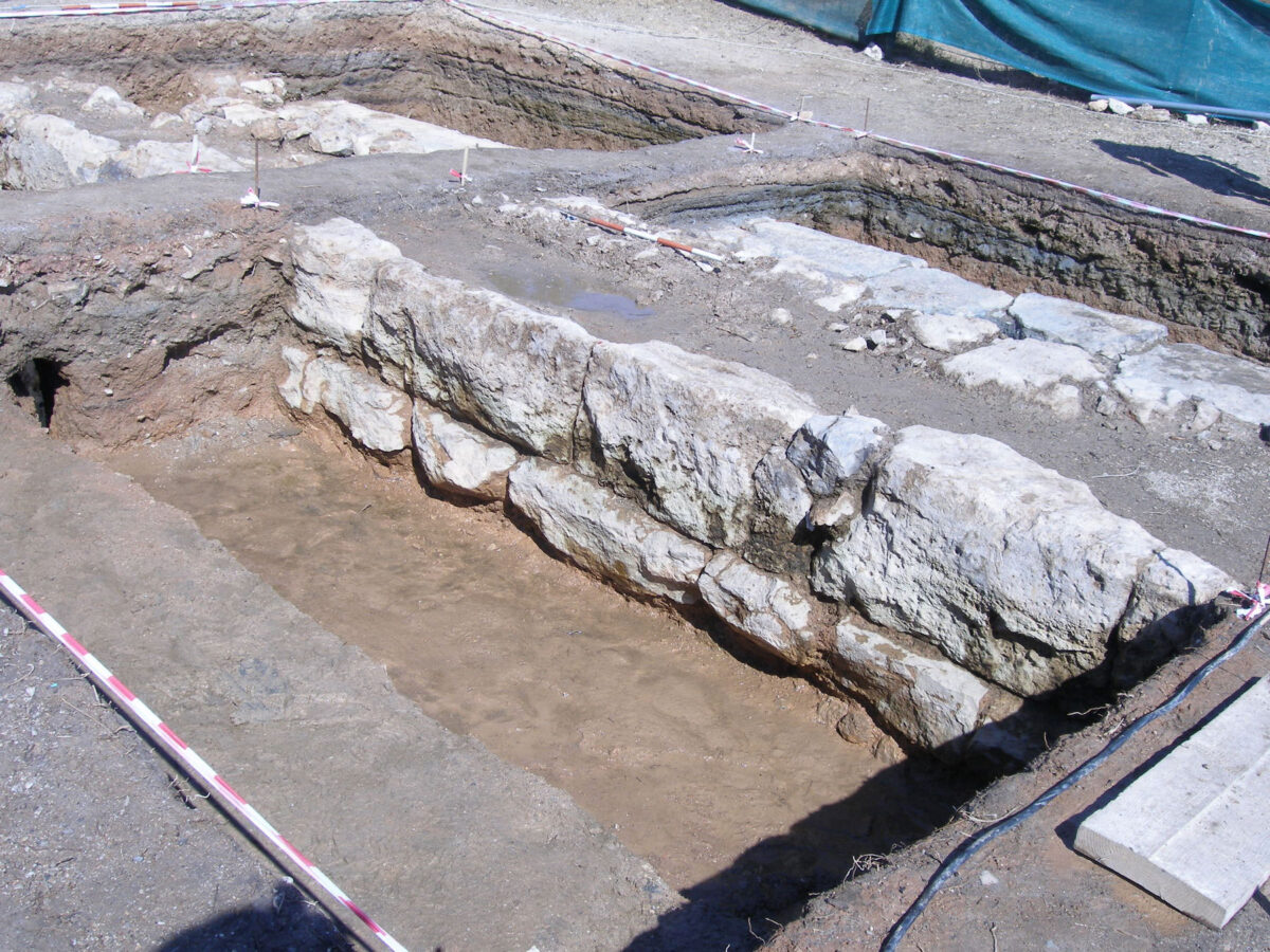 View of part of the wall (West front) from the south west (photo: MOCAS).