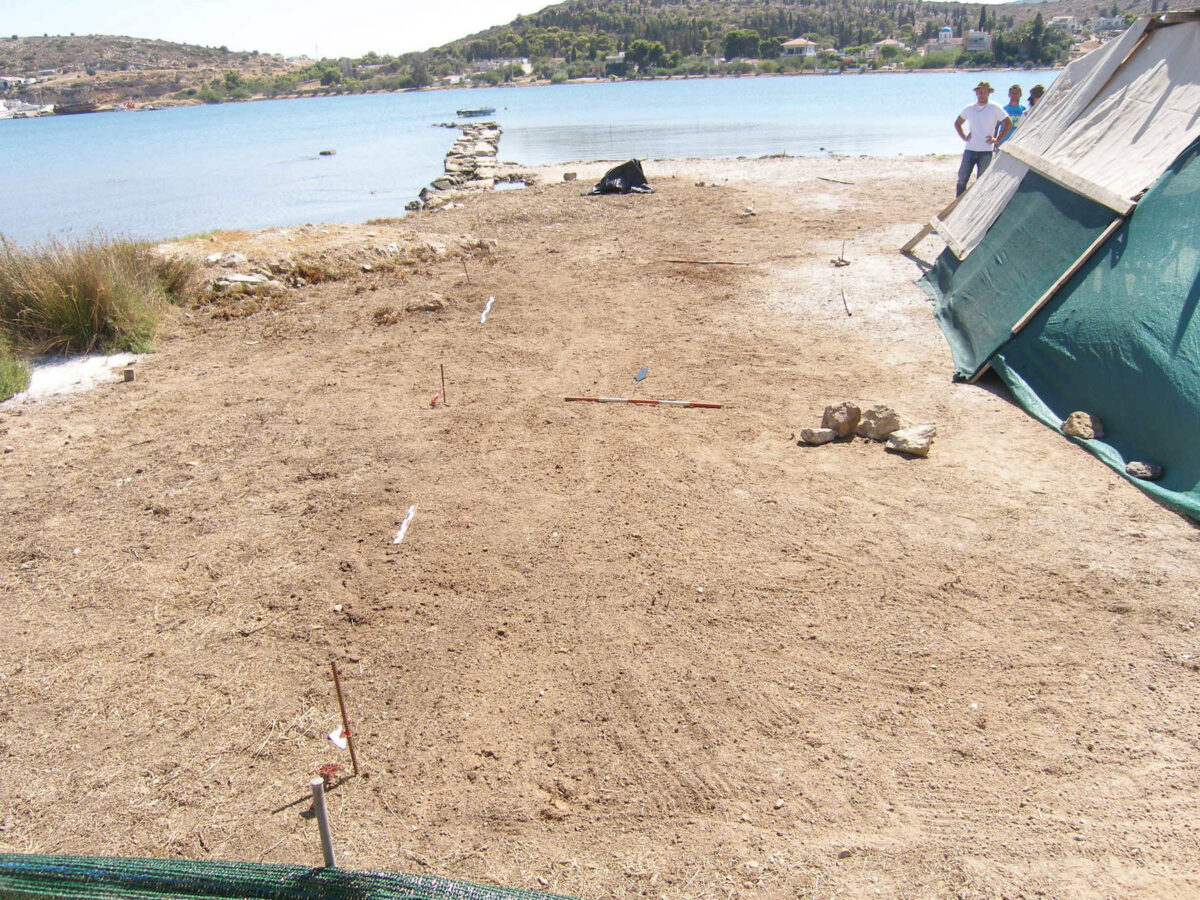 View of the area before the start of the excavation from the north (photo: MOCAS). 