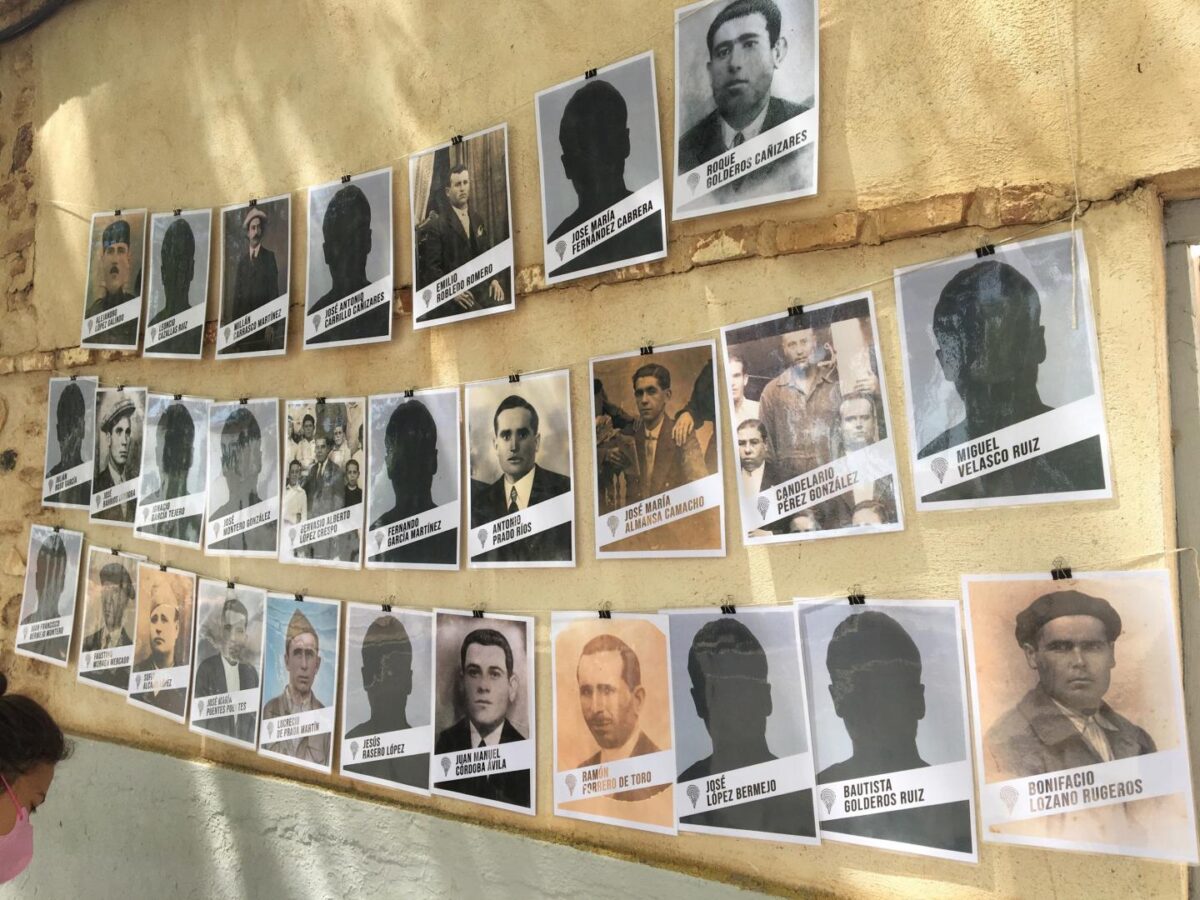 The missing faces of those whose bodies the team are trying to find. Credit : Gema Ortiz Iglesias