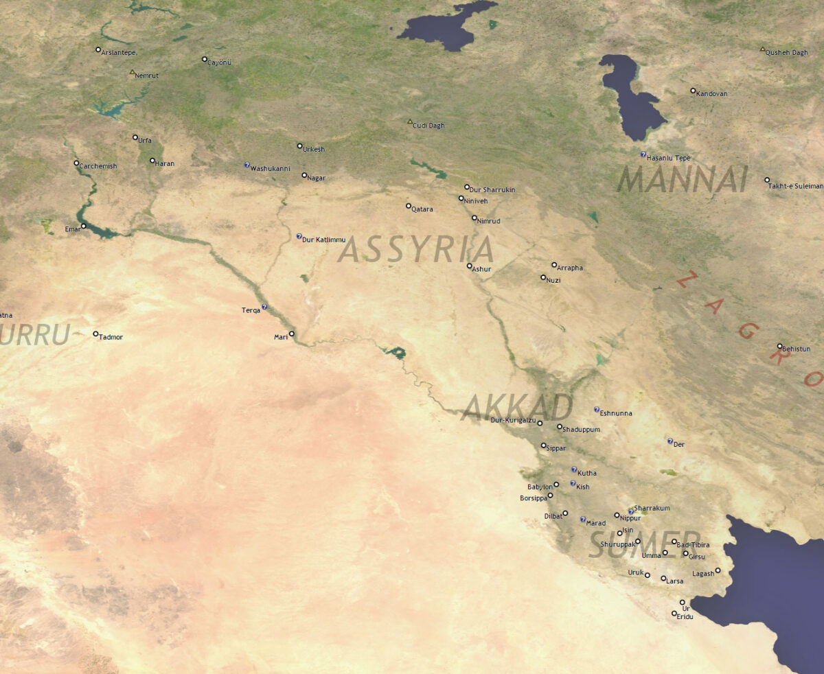 Map of Assyria (photo: Wikipedia)