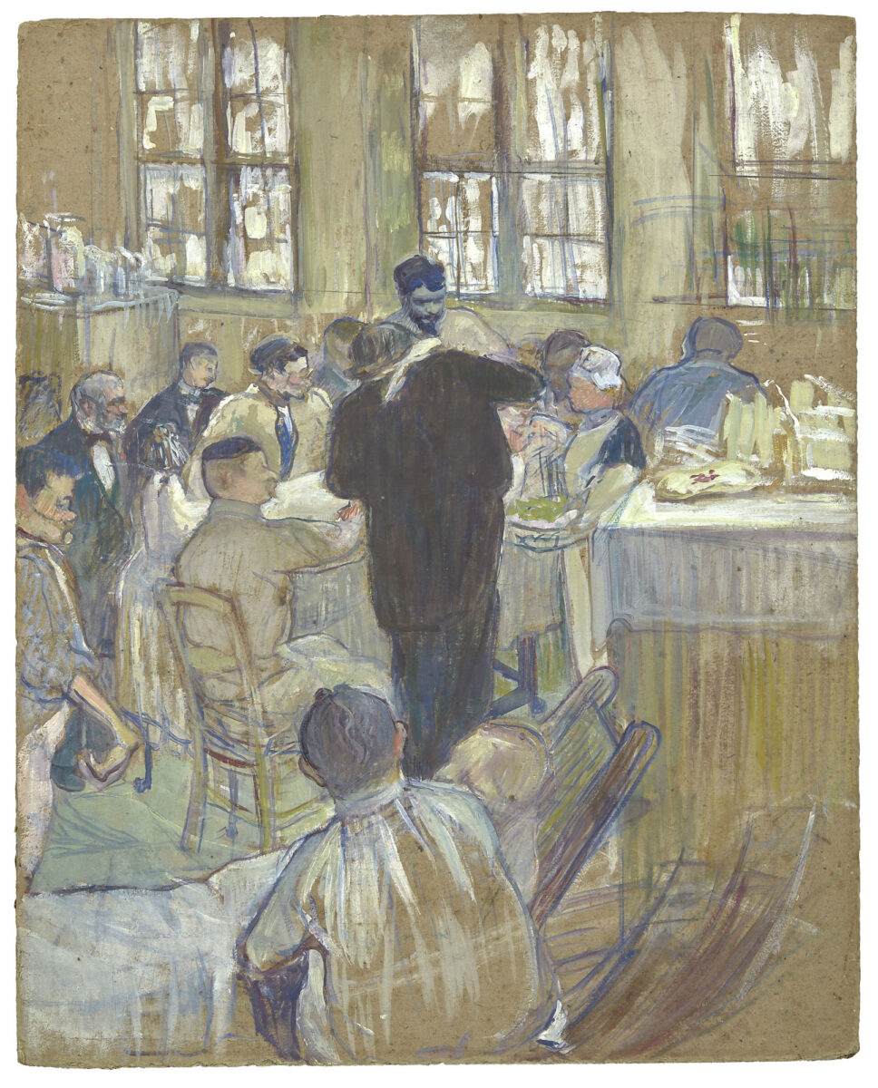 Henri de Toulouse Lautrec, “Une opération par le Docteur Péan à l'Hôpital International”, 1891 (photo: Artcurial).