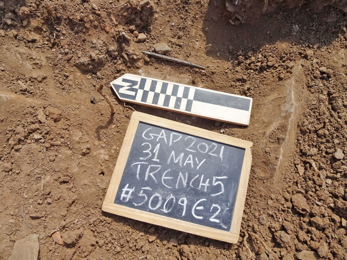 Gourimadi Site, Section 5, stake holes (photo: MOCAS)