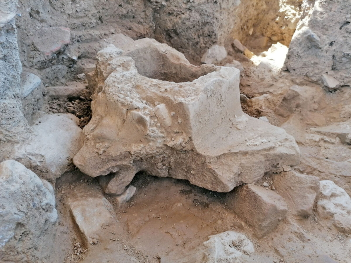 Clay lion’s head waterspout (photo: MOCAS)