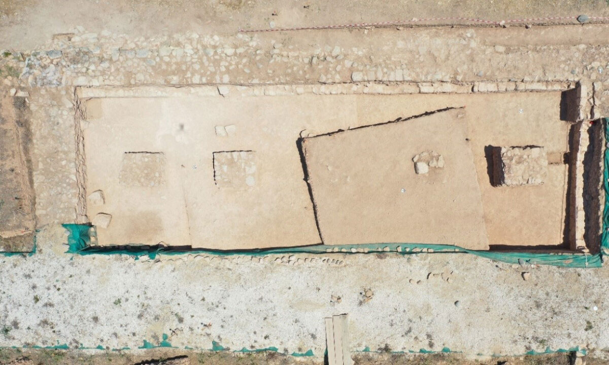 Unit 10 with pillars. Credit: Department of Antiquities, Cyprus