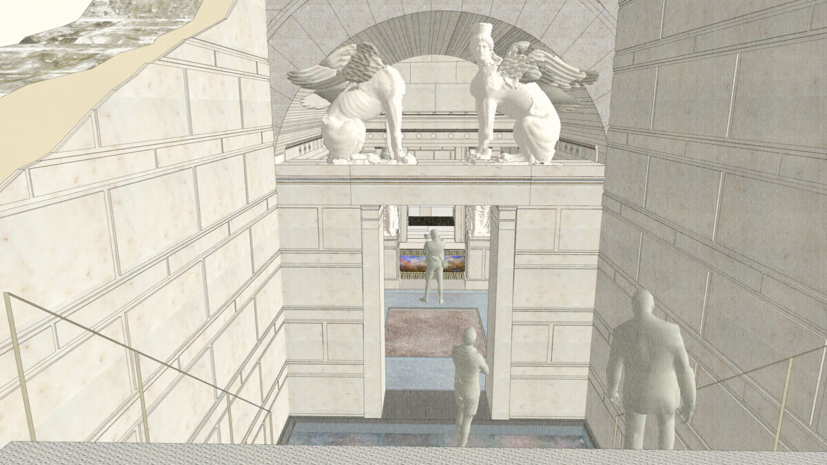 Proposal for visitor movement around the site (photo: MOCAS)