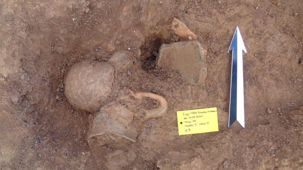 Remains of a prehistoric settlement that came to light at Ioannina (photo: Ioannina Ephorate of Antiquities) 