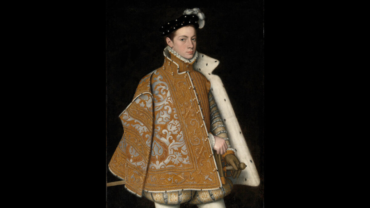 Portrait of Prince Alessandro Farnese by artist Sofonisba Anguissola circa 1560 (image credit : The National Gallery of Ireland).