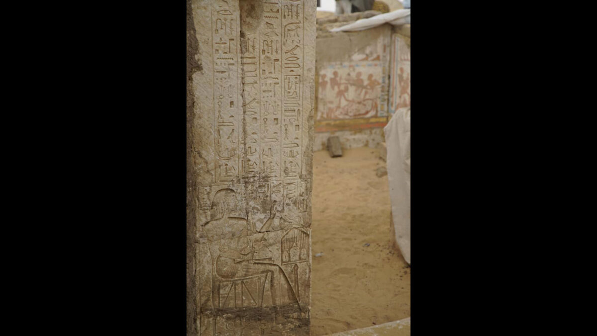 View of the excavation site. Credit : Ministry of Antiquities