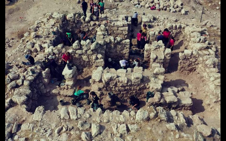 According to Saar Ganor, Vladik Lifshits, and Ahinoam Montagu, excavation directors on behalf of the Israel Antiquities Authority, “The excavation site provides tangible evidence of the Hanukkah stories. Image credit : Israel Antiquities Authority