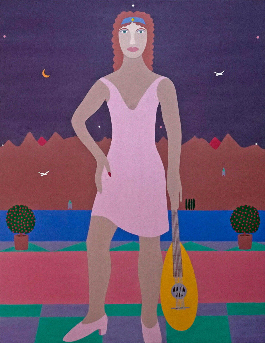 Charles Howard,Songstress, acrylic on canvas, 112x87 cm. (photo: Menelaos Mirillas)
