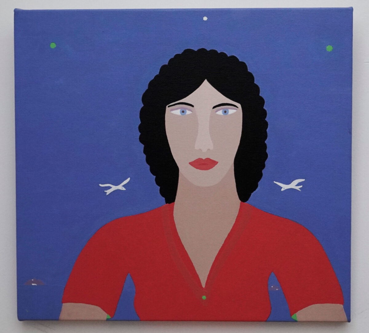Charles Howard, Antigone, acrylic on canvas, 40x43 cm. (photo: Menelaos Mirillas) 