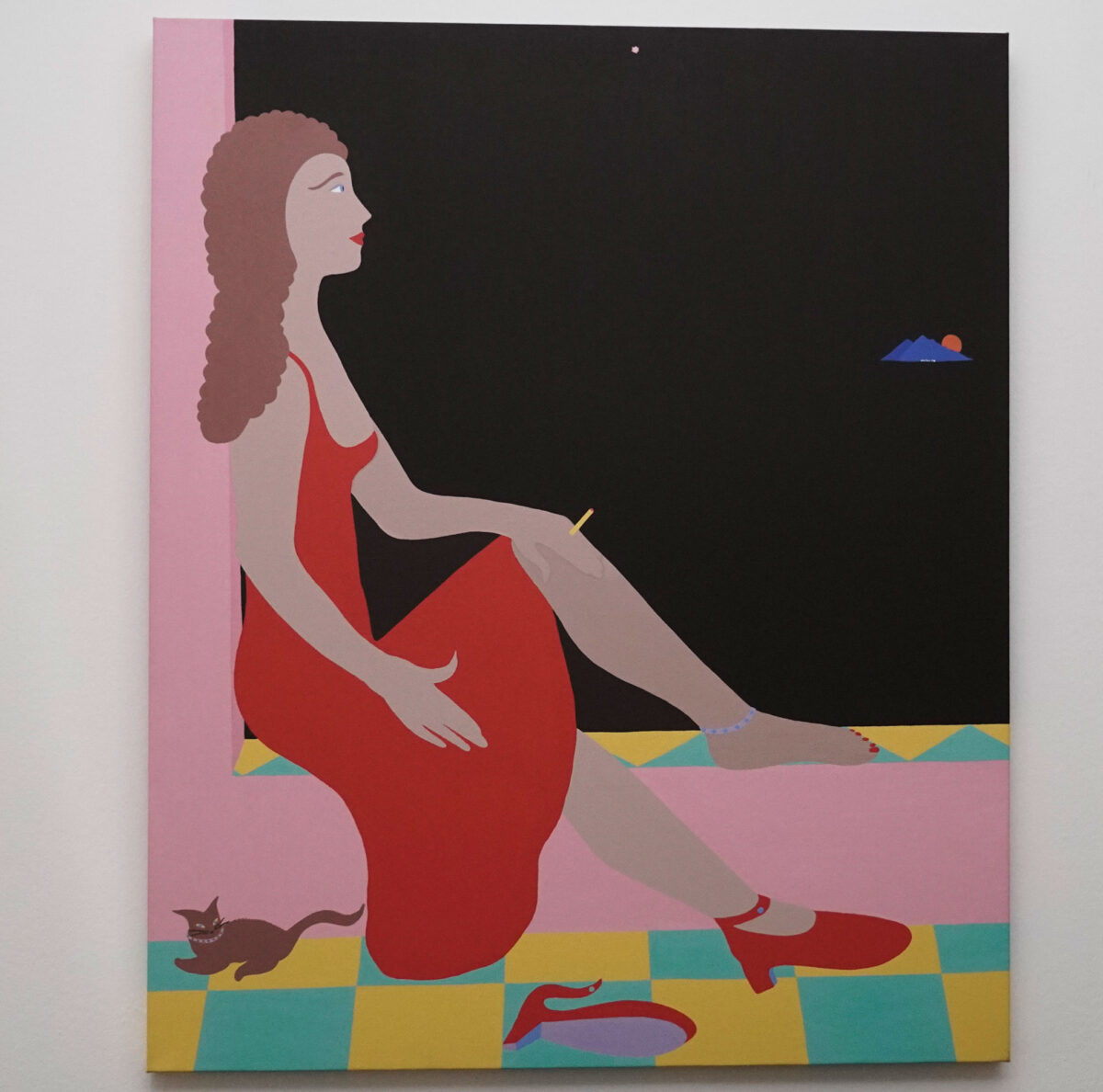 Charles Howard, Reverie II, acrylic on canvas, 104x85 cm. (photo: Menelaos Mirillas)