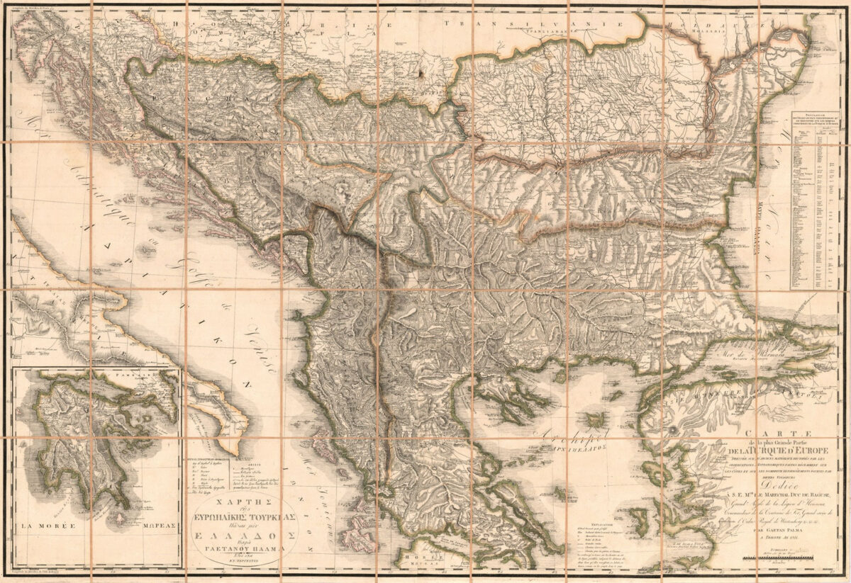 Map of European Turkey, formerly Greece..., Trieste 1811. Princeton University, Firestone Library.