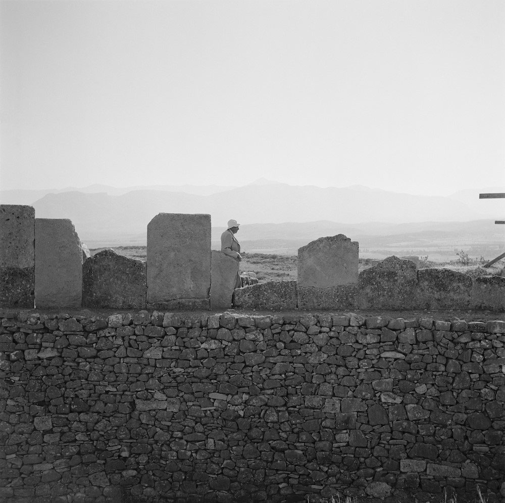 Alan Wace looking out across the Citadel Wall. Copyright: Robert McCabe.
