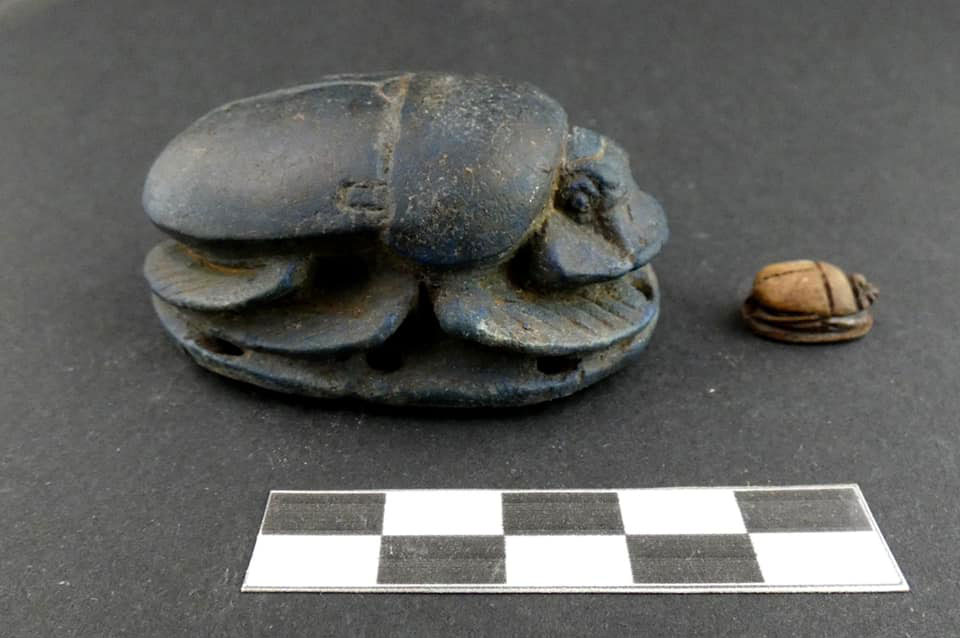 The second tomb contained scarabs. Image: Ministry of Tourism and Antiquities
