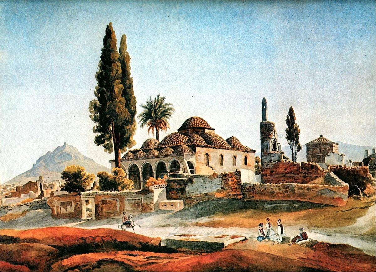 Fig. 44. The Staropazaro (Fethiye) Mosque. Peytier Album, 1833-1836