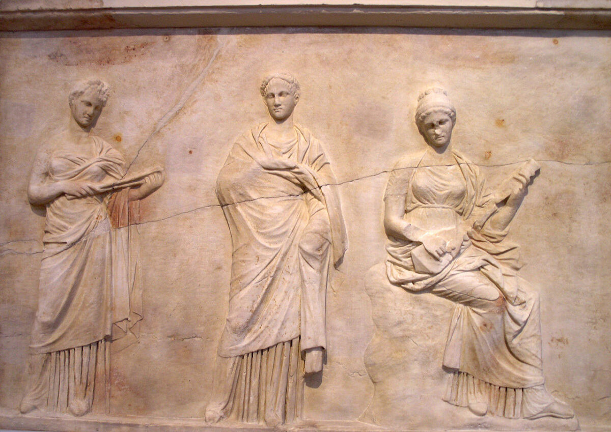 Fig. 23. Slab from Mantinea. Athens, National Archaeological Museum.
