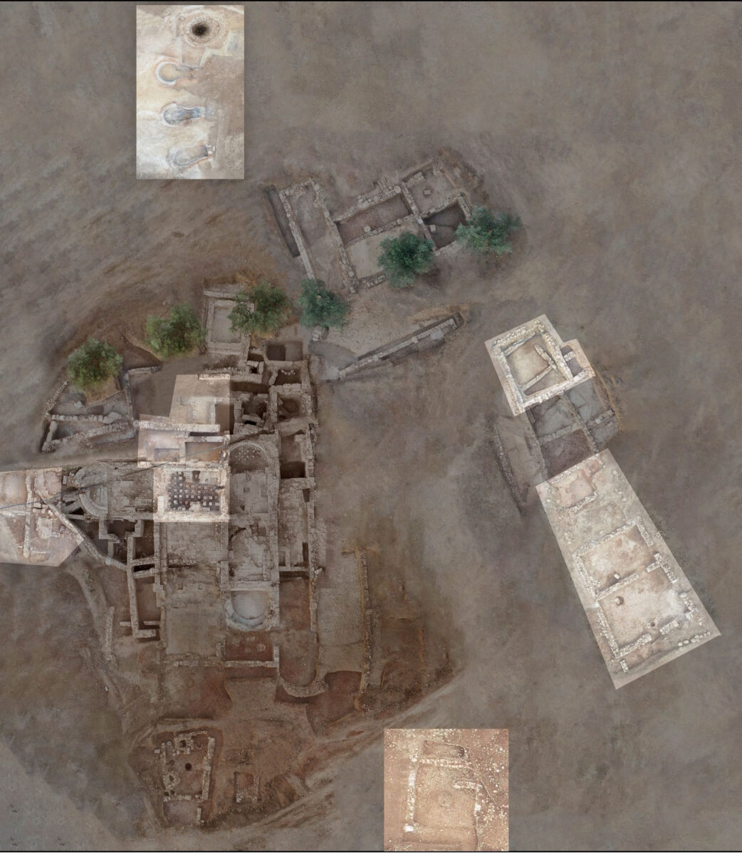 Fig. 1. The excavation at Ancient Tenea. Aerial photograph of the excavated sites (image: MOCAS)