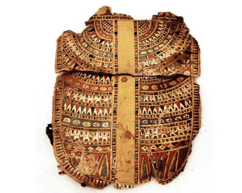 Part of a cartonnage mummy cover. MoTA, Egypt.